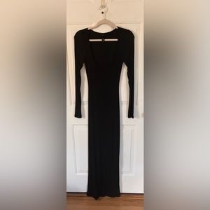 SKIMS Long Sleeve Dress in Onyx size small 🖤